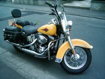 Tja,ein langgehegter Traum hat sich nun fr meinen Bruder erfllt! Endlich,die langersehnte,eigene  Harley  ist Wirklichkeit geworden! Ein Prachtstck oder?