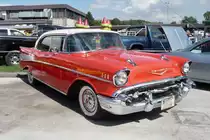Zuf�llig direkt daneben, noch ein Chevrolet Bel Air von 1957 auf der US-Car-Show in Grefrath im August 2010, diesmal als Viert�rer.