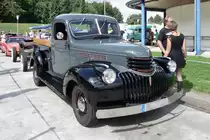 Ein Chevrolet Advance Design Pickup, gebaut ab 1947, auf der US-Car-Show in Grefrath im August 2010.