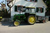 John Deere 1040, 3-Zyl.Saugdiesel mit 2940ccm und 50PS, wurde von 1979-87 gebaut, April 2011