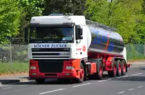 DAF XF  K�lner Zucker  mit s��er Fracht unterwegs in Euskirchen - 20.04.2011
