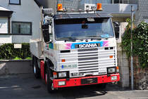 Scania 112M Intercooler, Schaustellerfahrzeug in Bonn-Beuel - 08.04.2011