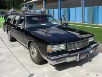 Ein Chevrolet Caprice Station Wagon der dritten Baureihe, aus den sp�ten 1980er Jahren, im Stile eines Leichenwagens auf der US-Car-Show in Grefrath im August 2010.