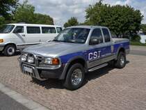 Ein Ford Ranger, im CSI-Design, auf dem Auengelnde der US-Car-Show in Grefrath im August 2010.