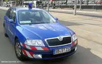 Ein Bereitschaftsfahrzeug von Skoda der Firma Saarbahn und Bus. Das Foto habe ich am 28.04.2011 am Hauptbahnhof in Saarbr�cken gemacht.