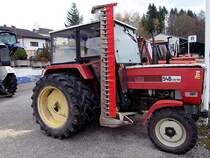 STEYR 548 wurde samt Mhbalken bei einem Landmaschinenhndler hinterstellt;101107