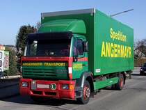 STEYR 14S26 der Spedition Angermayr ist im Sammelverkehr unterwegs;110225