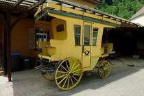 so reisten unsere Vorfahren, Postkutsche, gesehen im Mnstertal/Schwarzwald, Mai 2011 