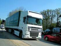 DAF XF95.430 aus Serbien u.Montenegro tourt auf sterreichs Bundesstrassen;110419