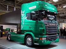 SCANIA-R500,ecolution wurde anlsslich der Transport-Logistic2011 in Mnchen zur Schau gestellt;110513