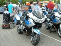 BMW-Krad der LaPo Hessen ausgestellt am  Tag der offenen Tr  des PP Osthessen in Fulda am 21.05.2011