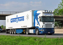 Scania R 500 Khlauflieger, A61 bei Miel - 28.04.2011