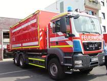 Ein MAN Wechselladerfahrzeug in Maintal von Main Kinzig Kreis am 05.06.11