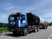 IVECO-Cursor von Mittendorfer ist im Bezirk Ried unterwegs;110607