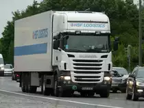 Scania New R440 mit K�hlauflieger  HSF Logistics  zugelassen in Polen, N�rnberg, 01.06.2011 