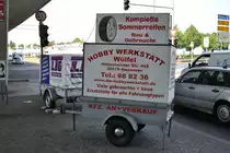 Werbeanh�nger in Hannover/D�hren am 06.06.2011.
