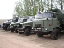 Parade der NVA Fahrzeuge beim Nutzfahrzeugtreffen Werdau 2006