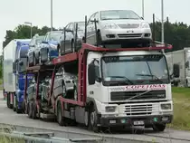 Volvo FM12 380 Autotransporter von  Copetinas  aus Belgien in Hilpoltstein, 02.06.2011