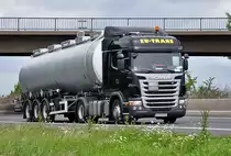 Scania G 420  Eu-Trans  auf der A61 bei Miel - 17.05.2011