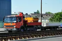 MB Atego 618 Baufahrzeug mit Doppelachsh�nger in K�ln 30.05.2011