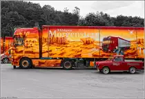 HOLGER MORGENSTERN Showtruck auf dem Truckfestival in Geiselwind. DAF XF105.510SCC (12.06.2011)