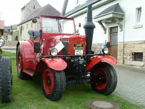 Lanz 2531, 55 PS, Bj. 1948, ist Gast in der Oldtimerausstellung von Uttrichshausen, Juni 2011