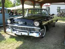 Cabriolet Chevrolet BelAir aus dem Landkreis Dahme-Spreewald bei der Oldtimer-Show in Paaren/Glien am 12.06.2011
