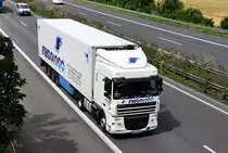 DAF XF 105.410 mit K�hlsattel  FRIGO LOGO  auf der A61 bei Rheinbach - 08.06.2011