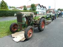 Auch die 11er Deutz waren bei der Ausstellung der  Alten Zylinder  in Hilders vertreten, Juni 2011