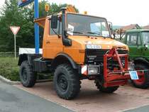 Unimog ist Gast bei der Ausstellung der  Alten Zylinder  in Hilders, Juni 2011


