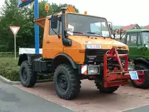 Unimog ist Gast bei der Ausstellung der  Alten Zylinder  in Hilders, Juni 2011


