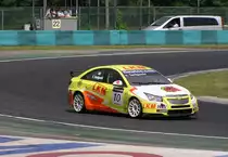 Y. Taniguchi der Videospiel-magnat fährt Chevy Cruze auf dem Hungaroring, WTCC Race am 05.07.2011