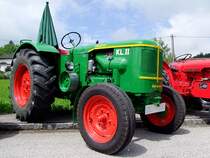 DEUTZ F3L 514/54; Baujahr1955 ist zur Oldtimerausstellung mit einem Sonnen-,bzw. Regenschirm erschienen;110626