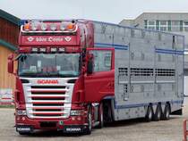 SCANIA R620 V8 mit Groviehtransportauflieger;110609