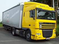 DAF -XF 105.410 NOSTA Gruppe CARGO mit hagebau Planenauflieger ... von Profis fr Profis ! 12/06/2011 in Herten