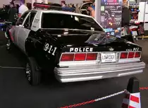 Lowrider Polizeifahrzeug, Marke, Typ mir unbekannt. Ausgestellt auf dem Carstyling Tuning Show, M�rz 2011.