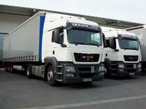 MAN TGS LX NOSTA CARGO mit Gardinenplanen Auflieger 12/06/2011 Herten