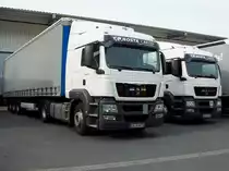 MAN TGS LX NOSTA CARGO mit Gardinenplanen Auflieger 12/06/2011 Herten