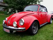 VW-K�fer Cabrio 1303LS hat sich zur Oldtimerveranstaltung am Stehrerhof eingefunden;110703