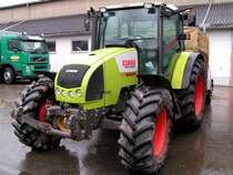 CLAAS-CELTIS446RX, vor den Stallungen des FIH(FleckviehInnHausruckviertel;080429