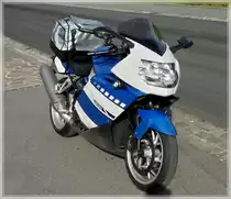 BMW K 1200 aufgenommen w�hrend einer kurzen Rast der Bikergruppe am 27.06.2011.