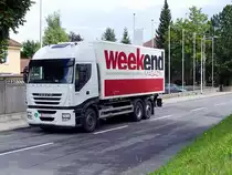 IVECO Stralis500 im Einsatz f�r ein Wochenendmagazin;110708