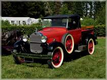 Dieser schne Ford A Pickup  war am 10.07.2011 auch in Colpach zusehen.