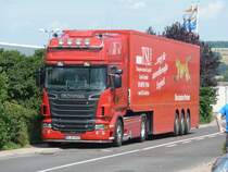 Scania R 730 steht am Rastplatz Waltershausen, Juli 2011