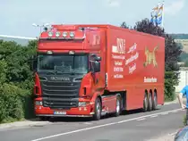 Scania R 730 steht am Rastplatz Waltershausen, Juli 2011