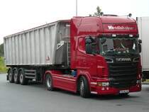 Scania New R500 Kipper  Wendishainer  auf der Rastanlage Kammersteiner Land an der A6, 02.06.2011