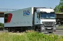 MB Actros 1844  HMS  auf der A61 bei Miel - 28.06.2011