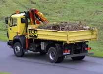 Sonderfahrzeug  3/43-54  LKW m. Pritsche u. Palfinger-Kran, EDDL-DUS, D�sseldorf, 11.09.2007, Germany 

