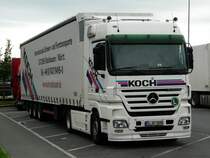 MB Actros MP2 1848 der Spedition Koch auf der Rastanlage Kammersteiner Land an der A6, 02.06.2011 