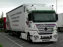 MB Actros MP2 1848 der Spedition Koch auf der Rastanlage Kammersteiner Land an der A6, 02.06.2011 